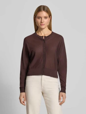 kardigan rozpinany z okrągłym dekoltem model 'Desela' Opus