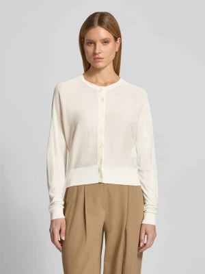 kardigan rozpinany z okrągłym dekoltem model 'Desela' Opus