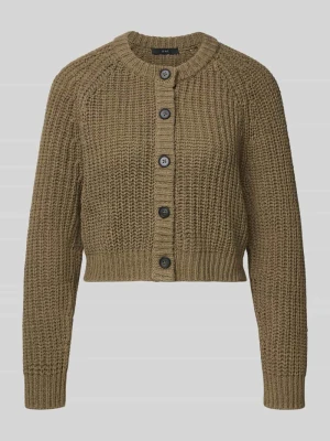 Kardigan rozpinany z okrągłym dekoltem Oui