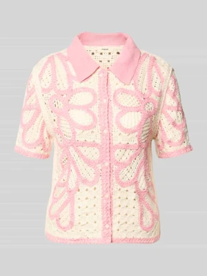 Kardigan rozpinany z rękaw o dł. 1/2 model 'GAVRILI' SUNCOO PARIS