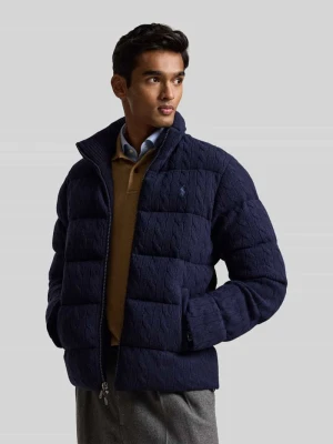 Kardigan rozpinany z wełny z zamkiem błyskawicznym dwustronnym Polo Ralph Lauren Granatowy