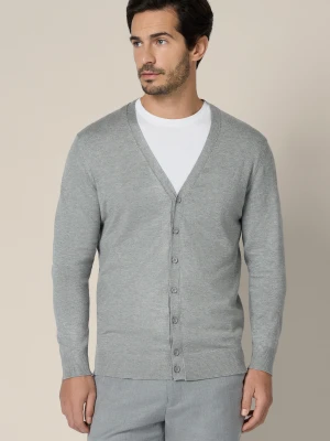 Kardigan Szary z Wiskozą Elva Lancerto