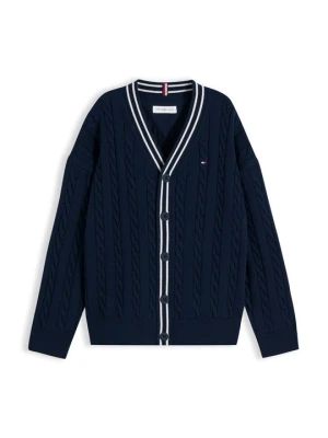 Kardigan Tommy Hilfiger granatowy