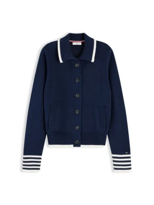 Kardigan Tommy Hilfiger granatowy