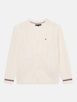 Kardigan Tommy Hilfiger mleczny