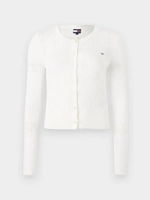 Kardigan Tommy Jeans mleczny