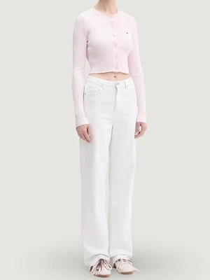 Kardigan Tommy Jeans jasnoróżowy