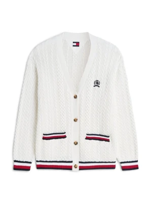 Kardigan Tommy Jeans biały