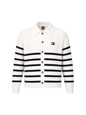 Kardigan Tommy Jeans biały