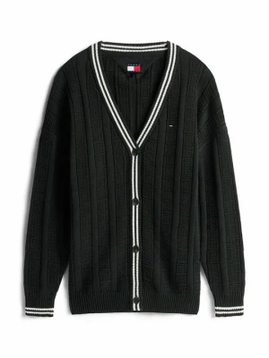 Kardigan Tommy Jeans czarny