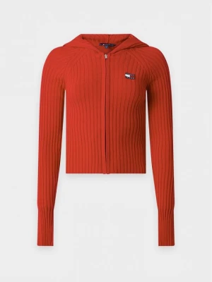 Kardigan Tommy Jeans czerwony