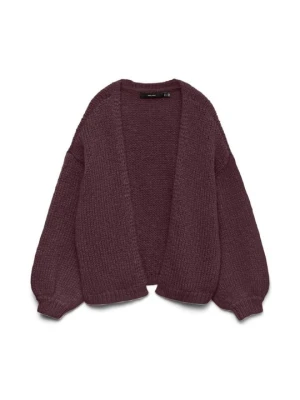 Kardigan Vero Moda bordowy