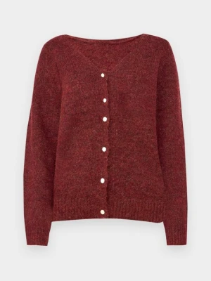 Kardigan Vero Moda ciemnoczerwony