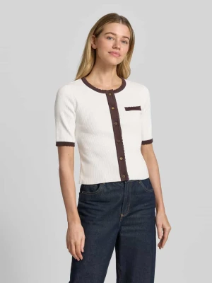 Kardigan w dzianinowej optyce, krój slim fit MORE & MORE