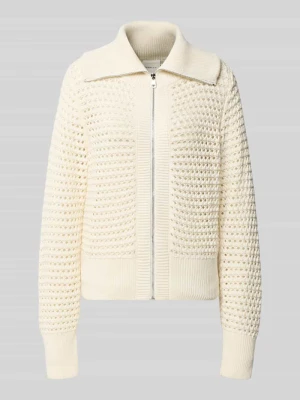 kardigan w kroju regular fit z czystej bawełny model 'Eloise' Varley Écru