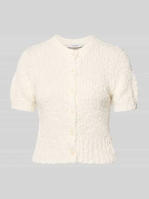 Kardigan w kroju slim fit o wyglądzie dzianiny, model 'Sivy' Topshop