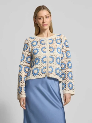 Kardigan w stylu szydełkowym model 'YASCITOVA'