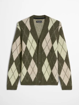 Kardigan w wzór argyle Marc O'Polo modrá