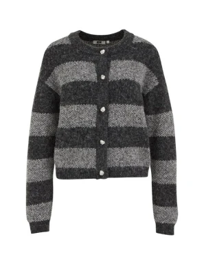 Kardigan WE Fashion ciemnoszary