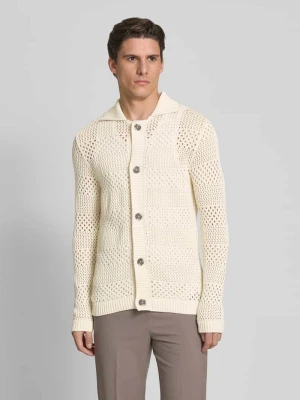 Kardigan z ażurowym wzorem model ‘Crochet’ lindbergh