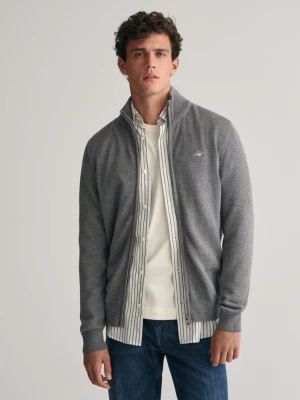 Kardigan z bawełny rozpinany, casual GANT