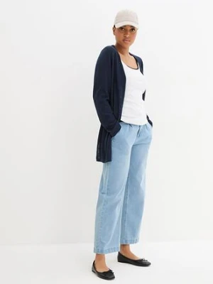 Kardigan z czystej delikatnej bawełny slub bonprix