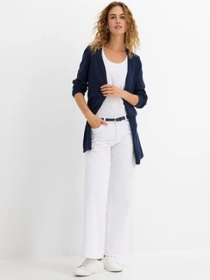 Kardigan z czystej delikatnej bawełny slub bonprix