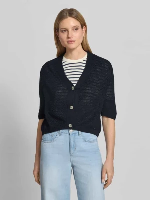 Kardigan z dekoltem w serek i rękawem o dł. 3/4 MORE & MORE