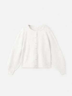 Kardigan z dzianiny jasnoszary - Dzieci - lata - MANGO KIDS