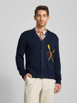 Kardigan z dzianiny z naszywką z logo Polo Ralph Lauren