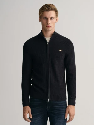 Kardigan z Fakturowanej Bawełny GANT