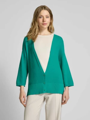 Kardigan z głębokim dekoltem w serek milano italy