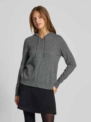 Kardigan z kaszmiru z kapturem i zamkiem błyskawicznym Jake*s Casual