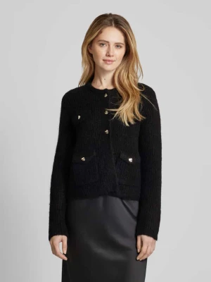 Kardigan z kieszeniami z patką model ‘Tinara’ someday