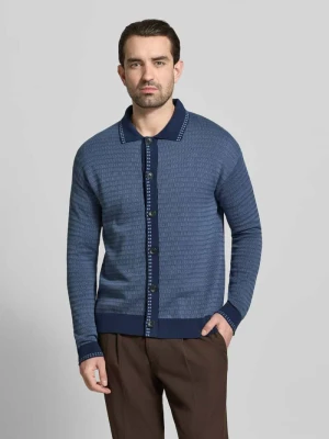 Kardigan z kołnierzykiem polo i listwą guzikową Scotch & Soda