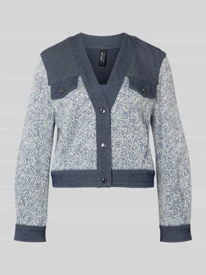 Kardigan z Mieszanka wiskozy z Dekolt w serek Marc Cain