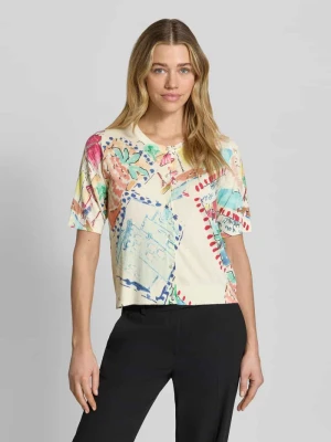 Kardigan z mieszanki kaszmiru z okrągły dekolt milano italy