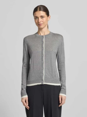 Kardigan z mieszanki lnu z okrągłym dekoltem Stefanel