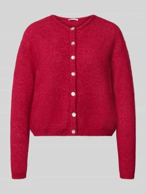 Kardigan z mieszanki wełny z okrągłym dekoltem model 'VITOW' American vintage