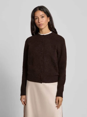 Kardigan z mieszanki wełny z okrągłym dekoltem Samsøe Samsøe