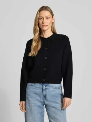 Kardigan z mieszanki wiskozy z kołnierzem wykładanym model 'Turea' someday