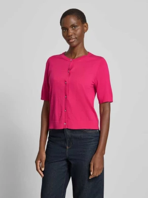 Kardigan z mieszanki wiskozy z rękawem 1/2 milano italy