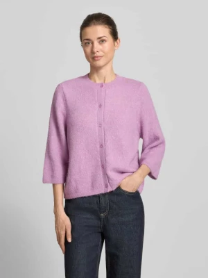Kardigan z okrągłym dekoltem i rękawem o dł. 3/4 Zero