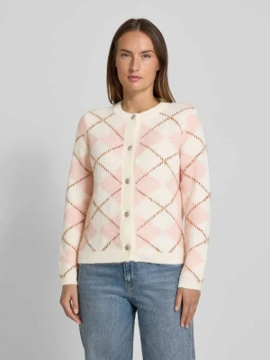 Kardigan z okrągłym dekoltem i zapięciem na guziki Christian Berg Woman Selection