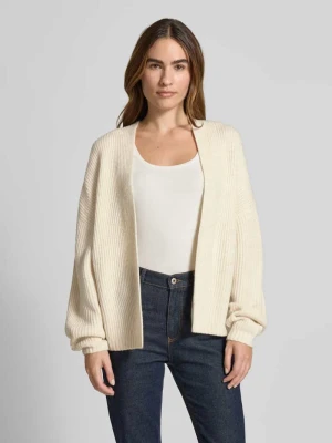 Kardigan z prążkowanymi wykończeniami MbyM