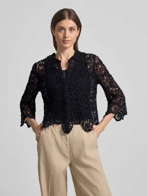 Kardigan z szydełkowej koronki Apricot