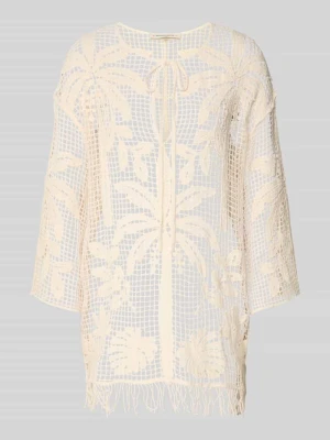 Kardigan z szydełkowej koronki model 'GALIA ALICANTE' banana moon