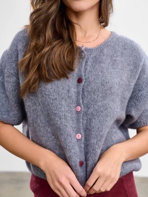 Kardigan z wełną Silver Feather ONE SIZE