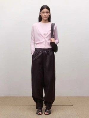 Kardigan z wełny 100% różowy - Kobieta - - MANGO