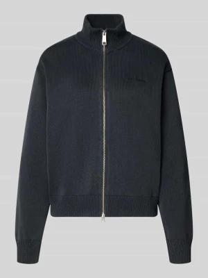 Kardigan z wyhaftowanym logo model 'Kori' Carhartt WIP Antracytowy
